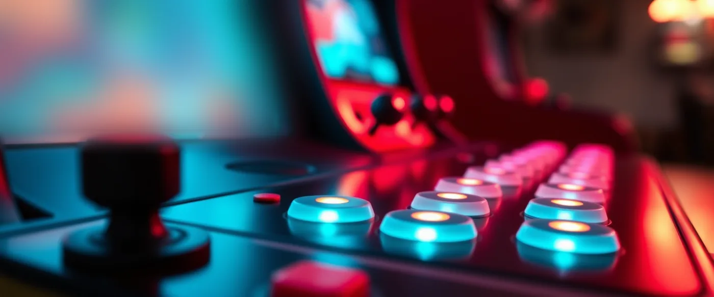 Boutons lumineux d’une borne de vidéo poker